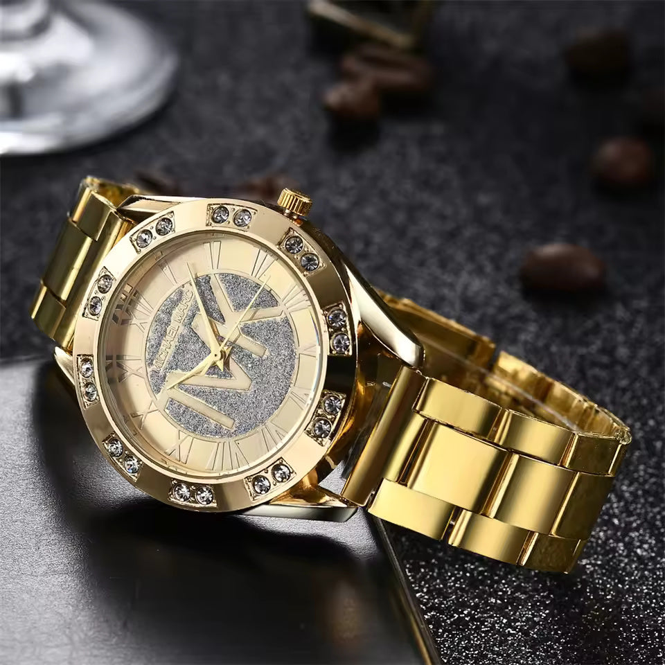 Reloj de pulsera de cuarzo Prestige Gold TVKLogo Edition