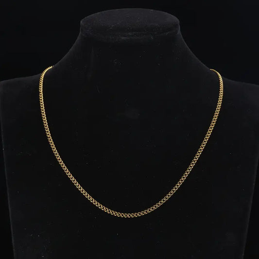 3mm kubánský řetízek z nerezové oceli – elegantní & hypoalergenní