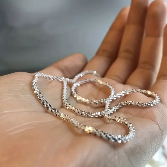 Collar Cadena Estrella del Cielo Brillante