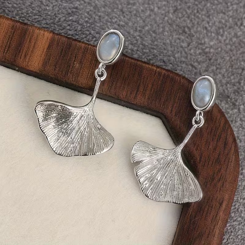 Ginkgo Whisper Elegance Drop Earrings