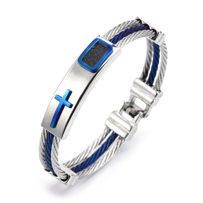 “Guardian” steel cable bracelet