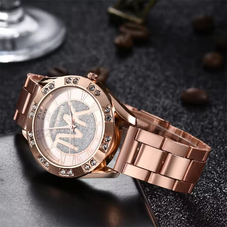 Reloj de pulsera de cuarzo Prestige Gold TVKLogo Edition