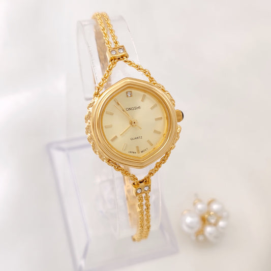 Reloj de Cuarzo para Mujer Elegant Allure en Tono Dorado