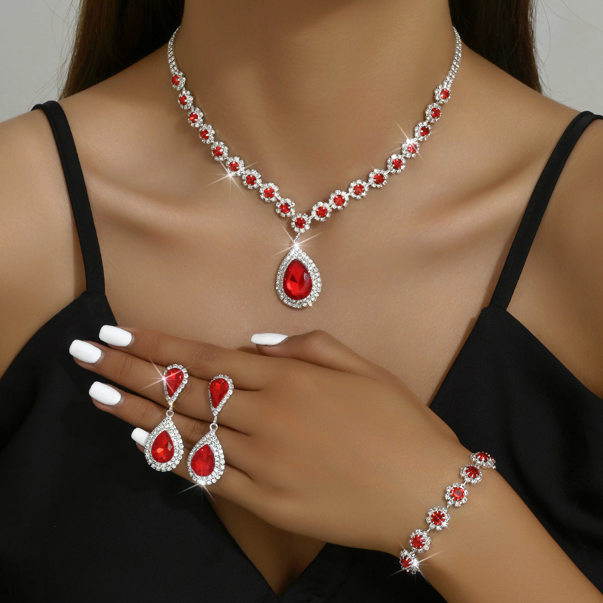 Bridal Jewelry Three-Piece Set