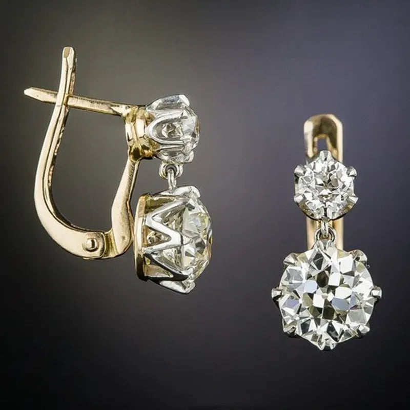 European & American Zircon Earrings