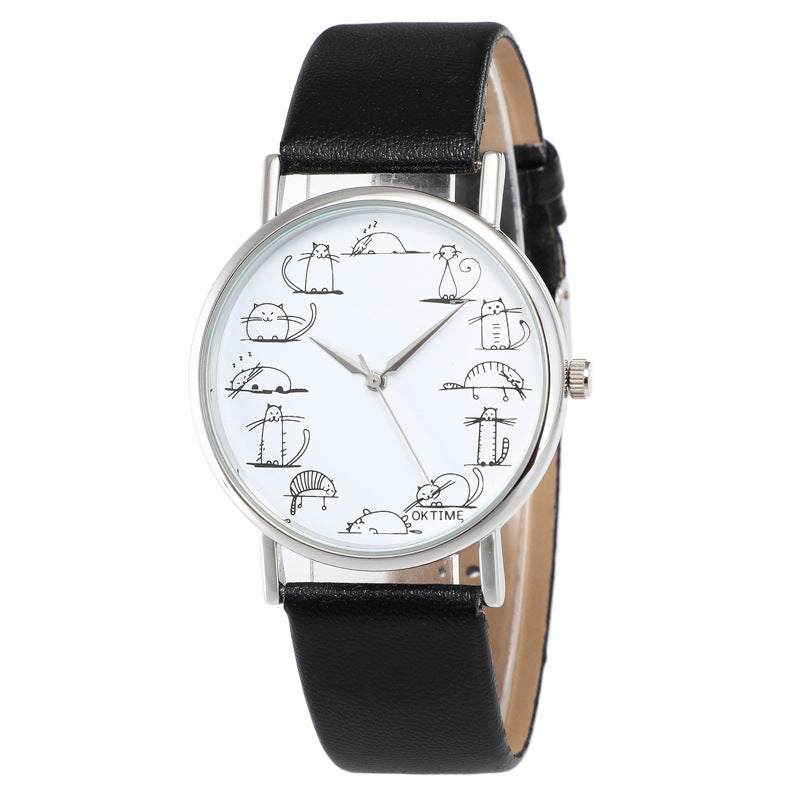 Sophisticated Multicolor Belt Quartz Watch For Women