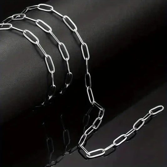 Pánský náhrdelník z nerezové oceli s obdélníkovým křížem