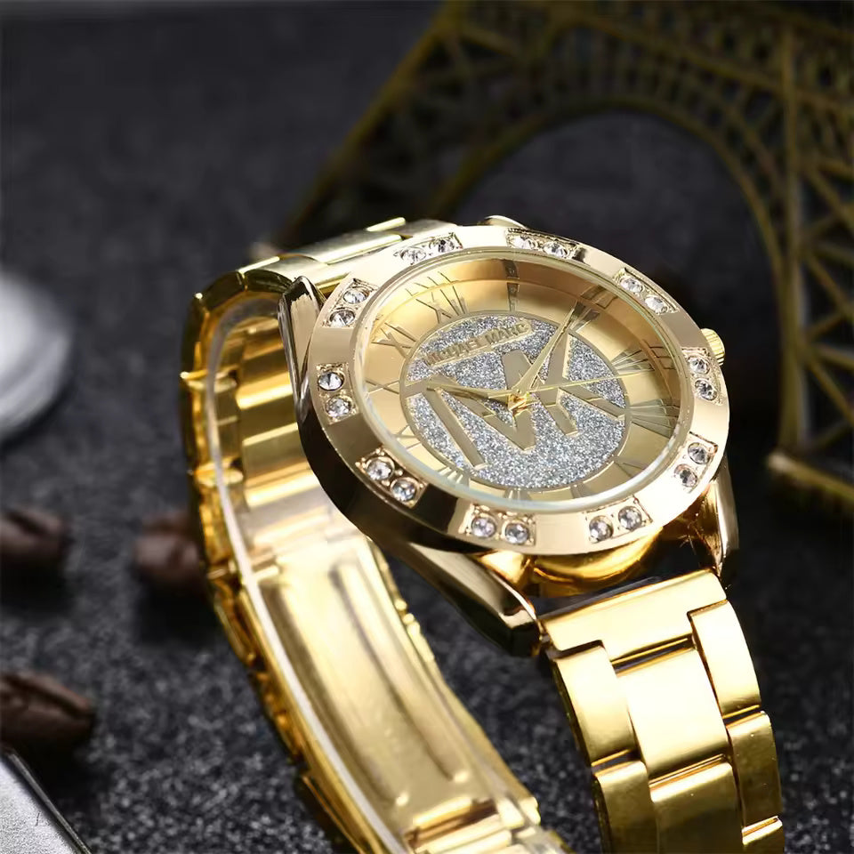 Reloj de pulsera de cuarzo Prestige Gold TVKLogo Edition