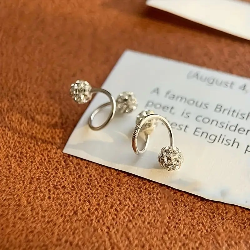 Pendientes de espiral de lujo