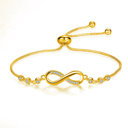 Oferta 1+1: Pulsera ajustable infinito en plata