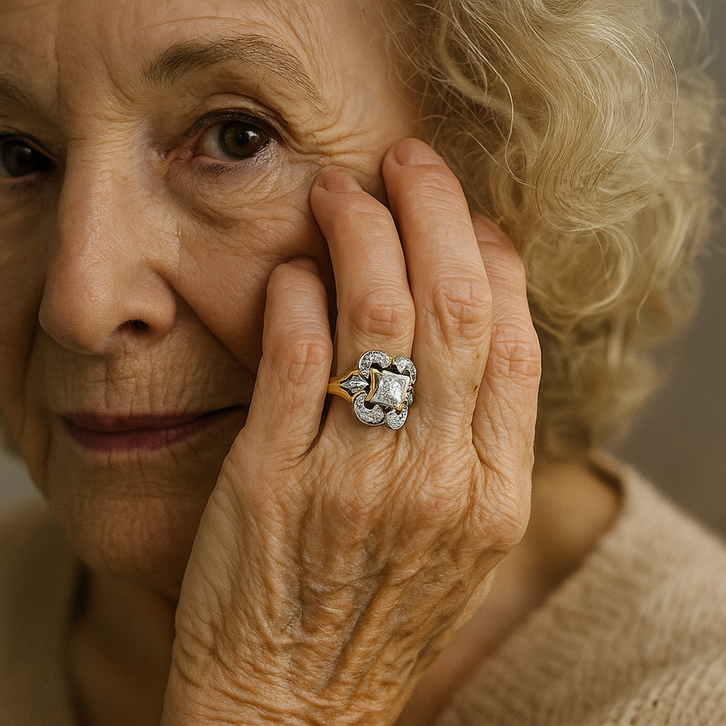 Anillo Vintage de Oro con Circonitas