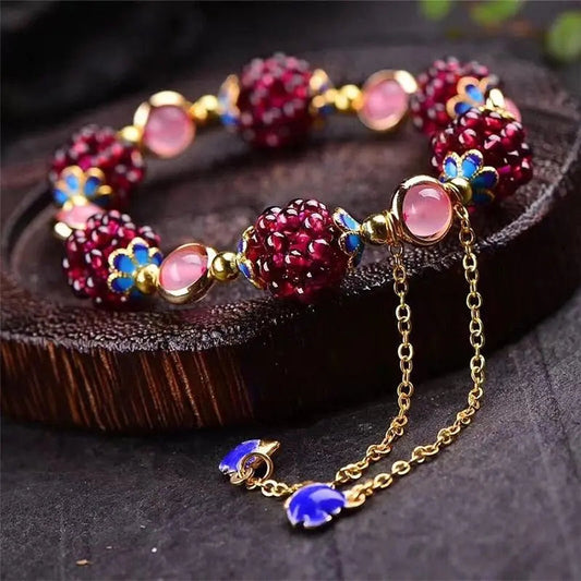Oferta 1+1: Pulsera de Piedra Granito Granada