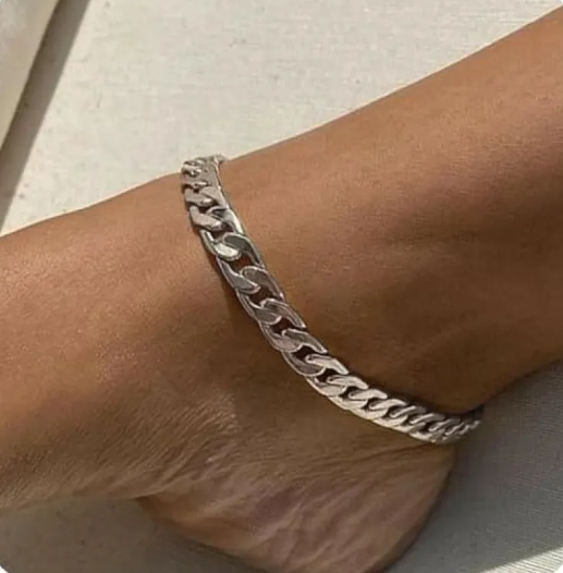 Tobillera de cadena para vacaciones en la playa
