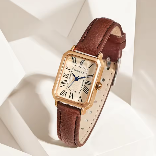 Exquisito Reloj de Pulsera Vintage Cuadrado con Esfera Digital Elite