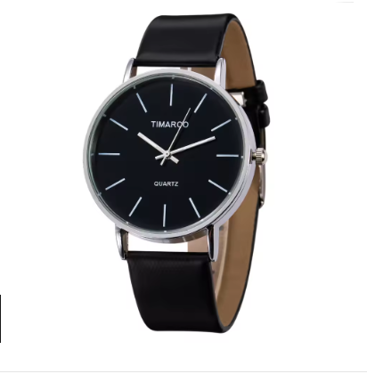 Reloj de cuarzo lujoso con caja sobredimensionada de acero inoxidable