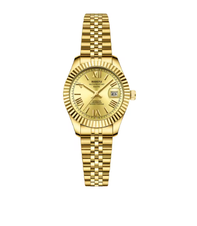 Luminous Dial Quartz Dress Watch Waterproof Elegance