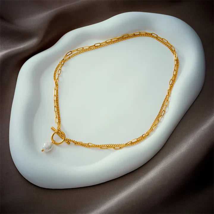Elise | Pearl Pendant Necklace