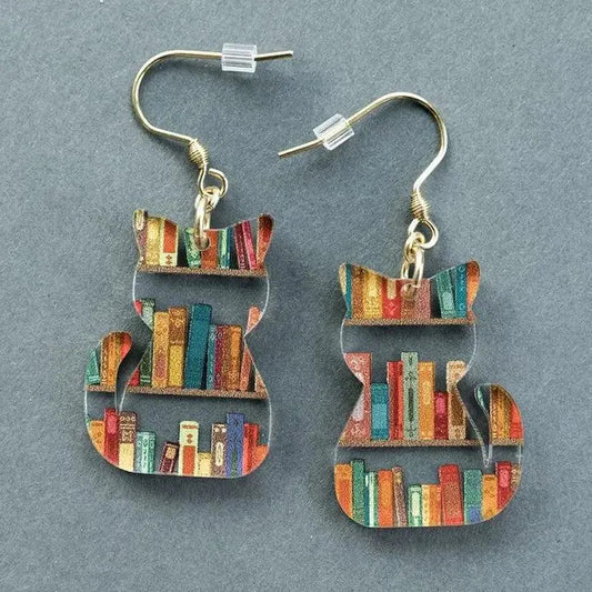 Oferta 1+1: Pendientes Vintage de Gato Coloridos