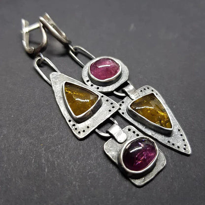 1+1 Offer: Vintage Triangular Geometric Earrings