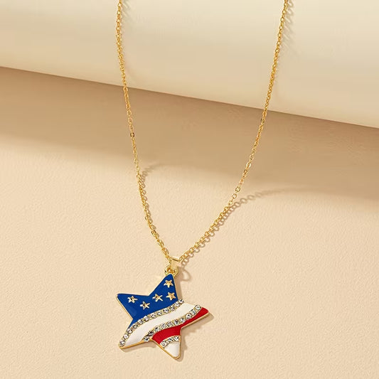 Star of Timeless Liberty Pendant Necklace