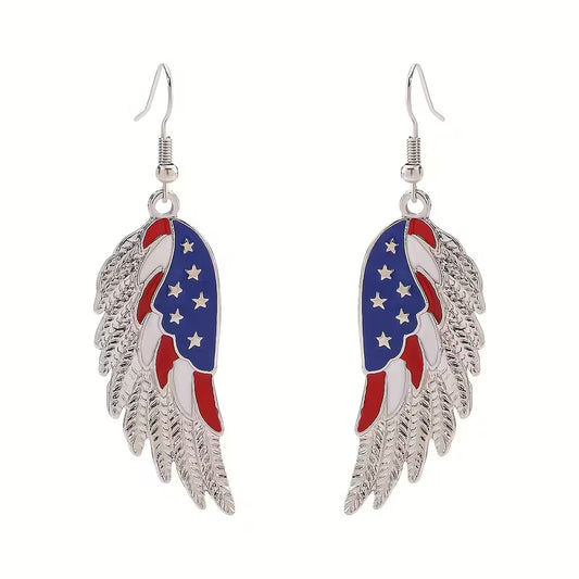 Wings of Timeless Liberty Drop Earrings