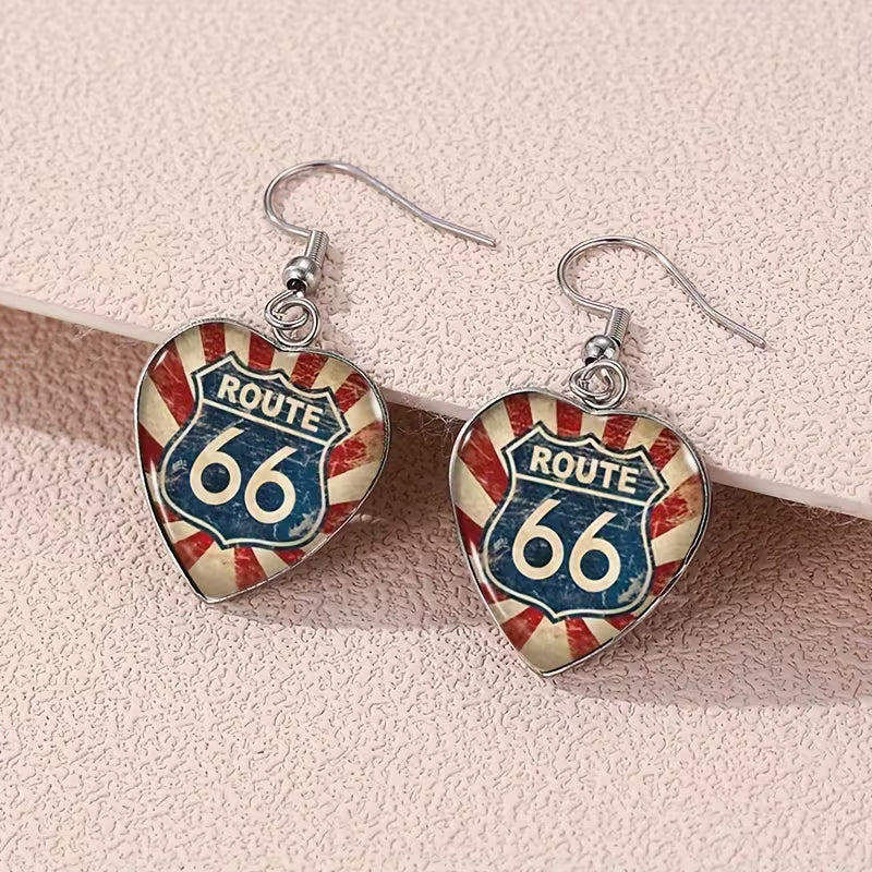 Heritage Route Elegance Heart Drop Earrings