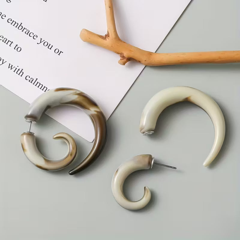 Timeless Ivory Spiral Grace Earrings