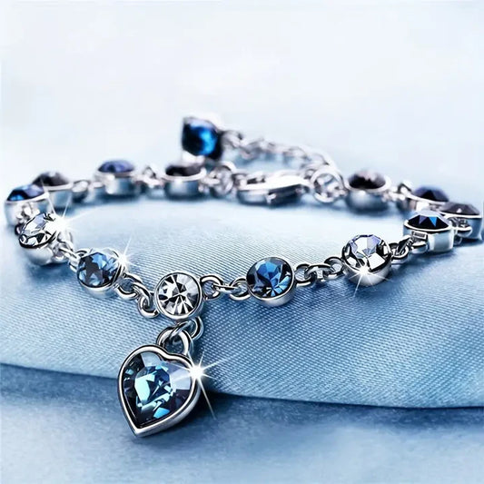 Pulsera Corazón del Océano Brillante