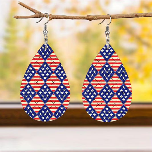 Harlequin Liberty Heirloom Teardrop Earrings