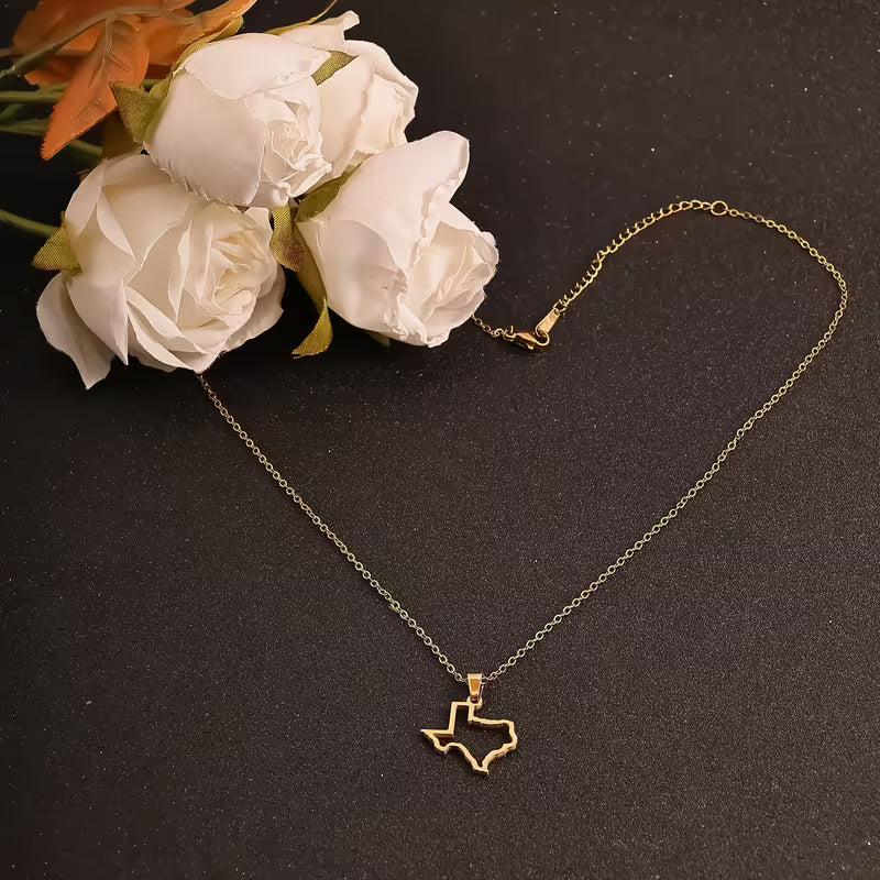 Texas Silhouette Grace Pendant Necklace