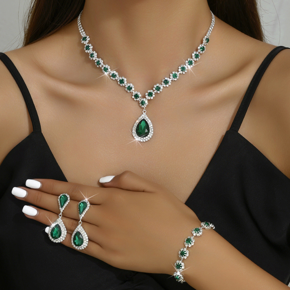 Bridal Jewelry Three-Piece Set