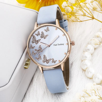 Elegant Belt Watch For Women Diamond Dial Quartz Timepiece