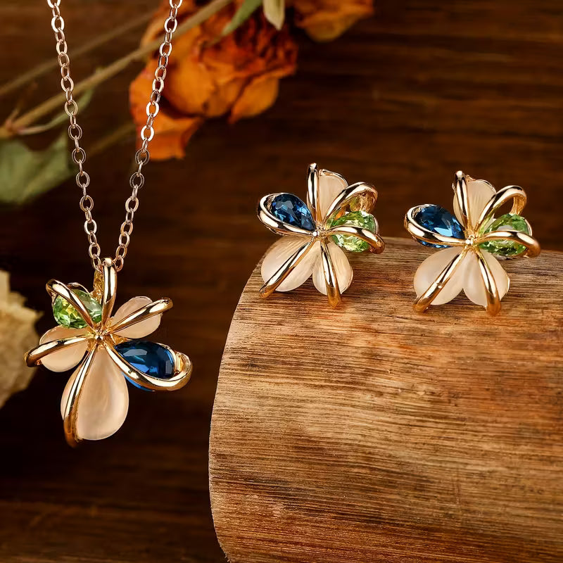 Celestial Garden Bloom Jewelry Set