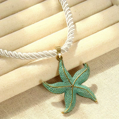 Seafoam Star Heirloom Pendant