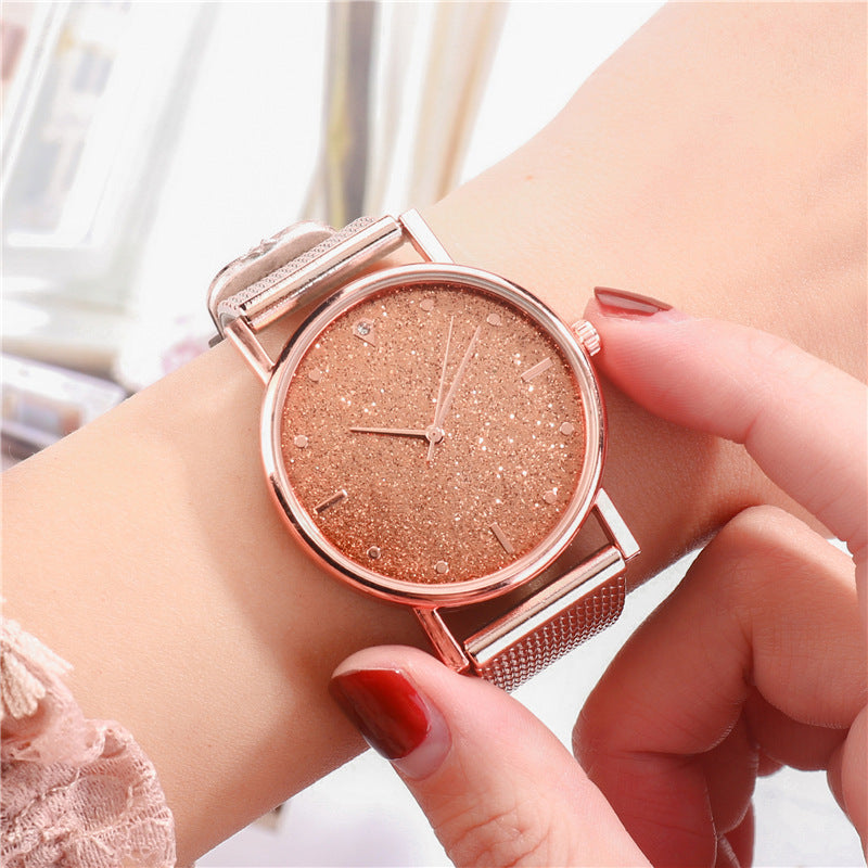 Xingkong Womens Refined Timeless Silicone Mesh Watch