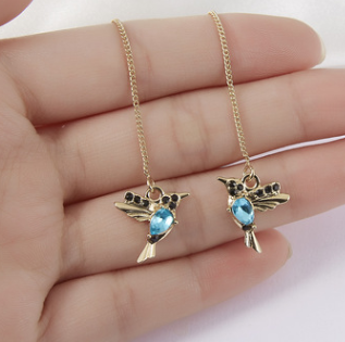 Collar y pendientes colibrí Rinhoo