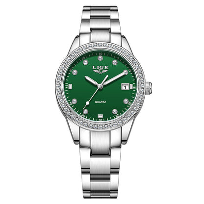 Timeless Diamond Encrusted Quartz Watch For Women Luxury