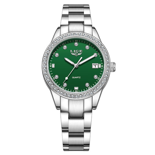 Timeless Diamond Encrusted Quartz Watch For Women Luxury