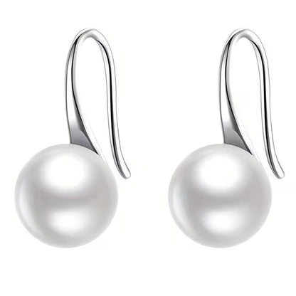 Graceful Luminary Pearl Drop Earrings