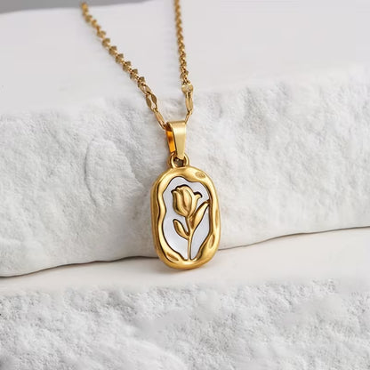 Rose Elegance Pendant Necklace
