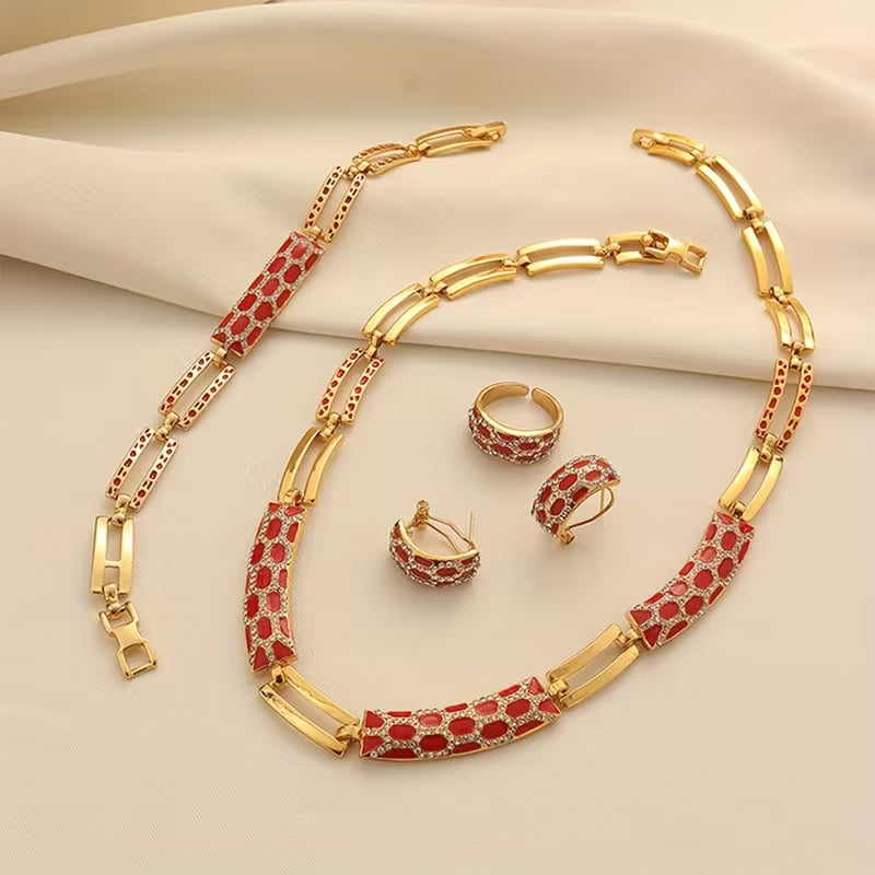 Imperial Crimson Grace Jewelry Set