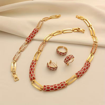 Imperial Crimson Grace Jewelry Set