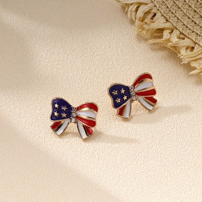 Liberty Bow of Grace Stud Earrings