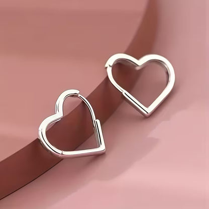 Graceful Heartline Elegance Hoops