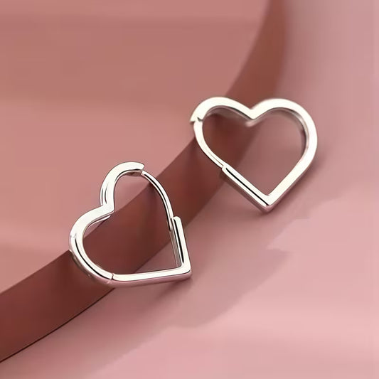 Graceful Heartline Elegance Hoops