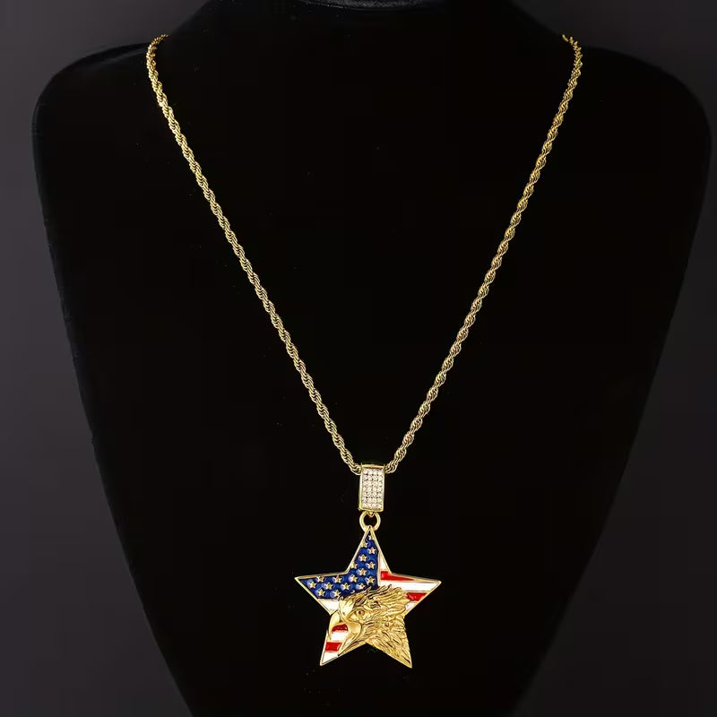 Celestial Liberty Heirloom Star Pendant Necklace