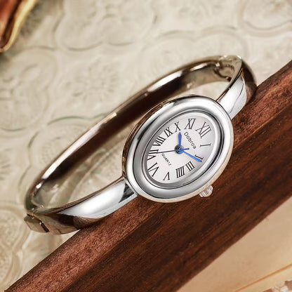 Rose Gold Oval Elegance Watch