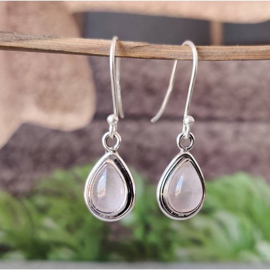 Pendientes Vintage de Cristal Blanco