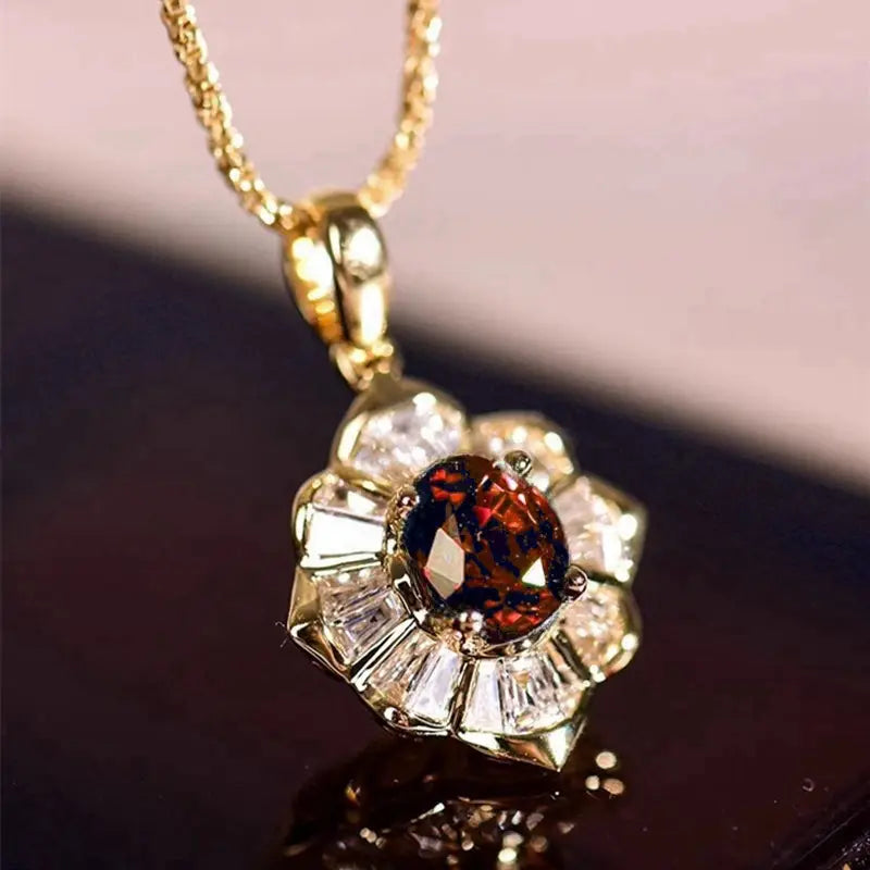 Collar Kavella Solcrimson de Oro