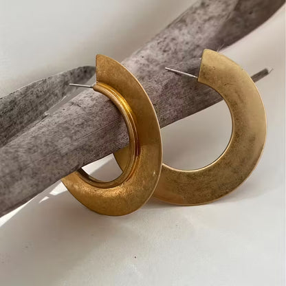 Minimalist Retro Geometric Earrings